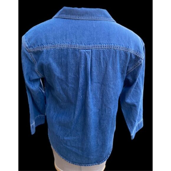 NEW Madewell Do Well Denim Popover Top XXS NWT - Picture 10 of 12